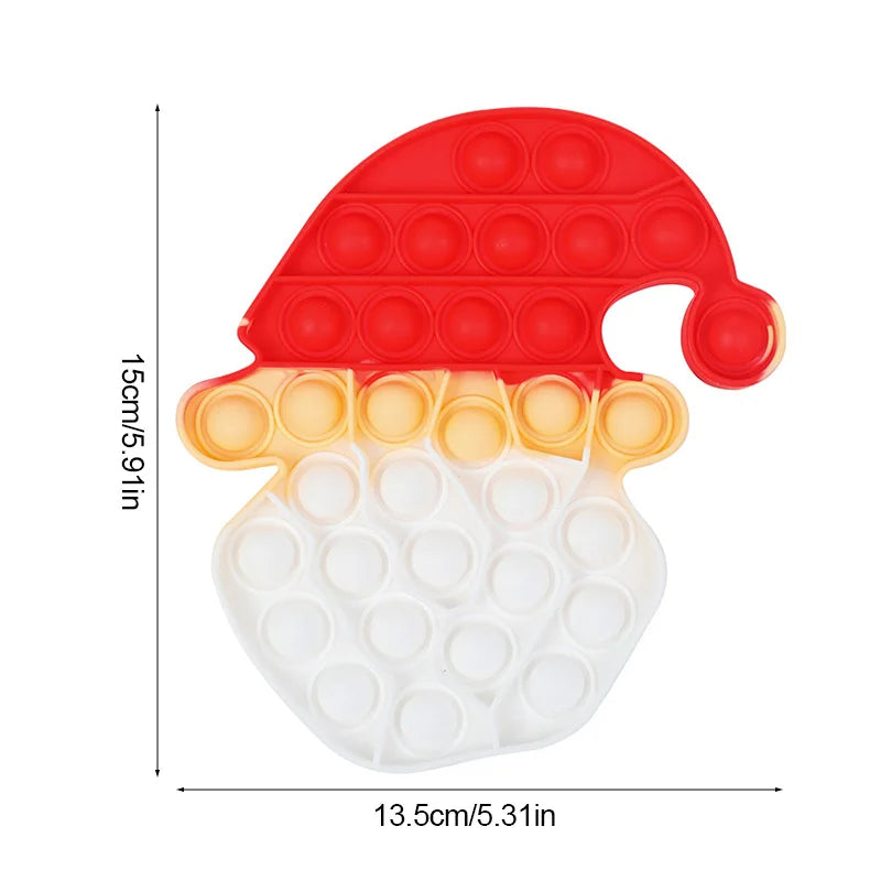 Santa Claus Xmas Tree Pop Fidget Toy – Kids Holiday Gift Holiday Fidget Toy Babs A