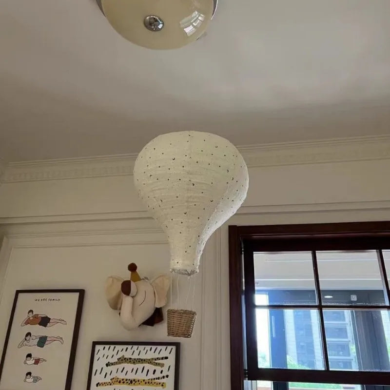 Handmade Hot Air Balloon Hanging Ornament with LED Light Hanging Ornament Babs