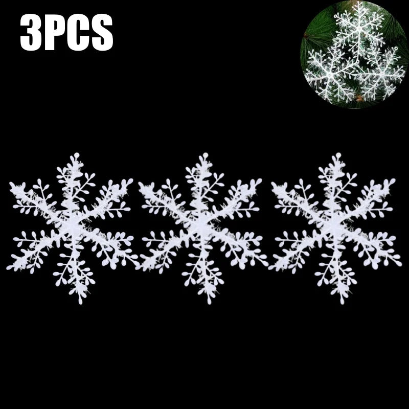 Plastic Snowflake Ornaments – Christmas Tree & Winter Decor Christmas Ornaments Babs 1Bag 18cm