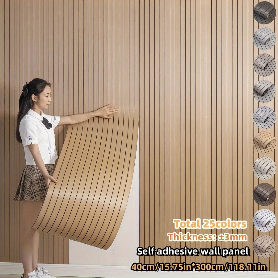 3D Striped Peel & Stick Wallpaper – Self-Adhesive Wall Sticker Peel & Stick Wallpaper Babs