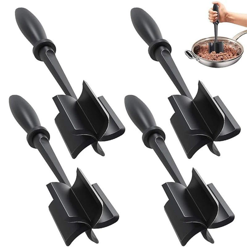 Heat-Resistant Meat Chopper & Beef Smasher – Non-Stick Safe Meat Chopper Tool Babs