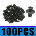 100PCS 8mm Black Plastic Rivets Car Fastener Clips | Toyota Kia Nissan Car Fastener Clips Babs black