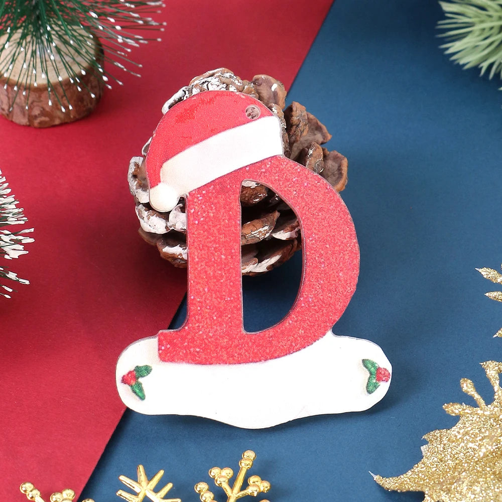 3D Alphabet Christmas Ornaments – DIY Letter Pendants Christmas Ornaments Babs D 1Pcs