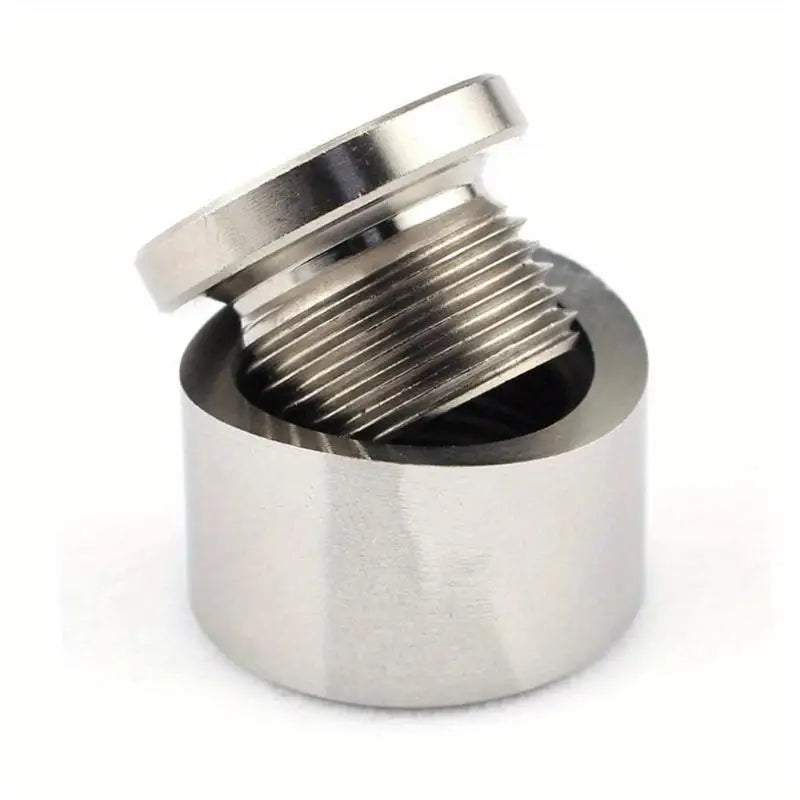 M18x1.5 Stainless Steel Oxygen Sensor Weld Bung Wideband Nut Exhaust Sensor Fitting Babs silvery