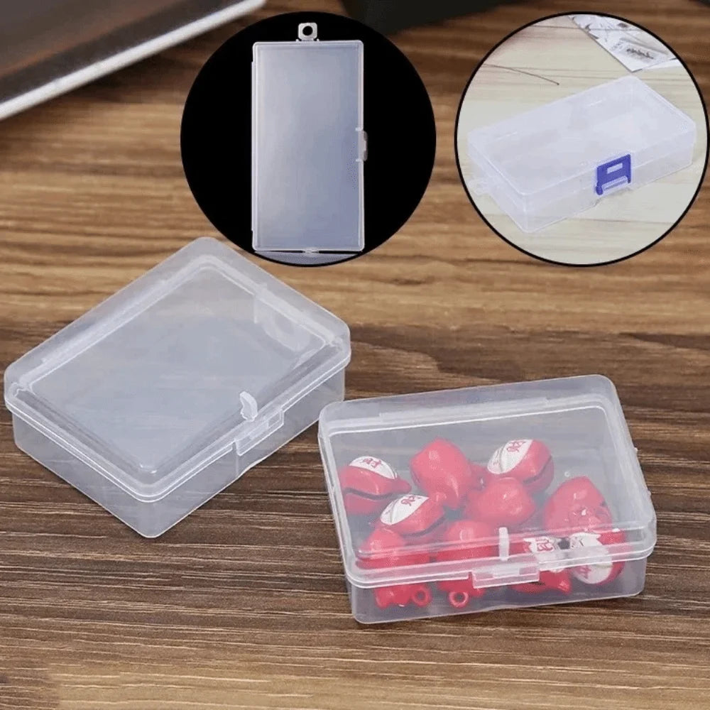 Mini Transparent Flip-Cover Storage Box – Jewelry & Craft Plastic Storage Box Babs