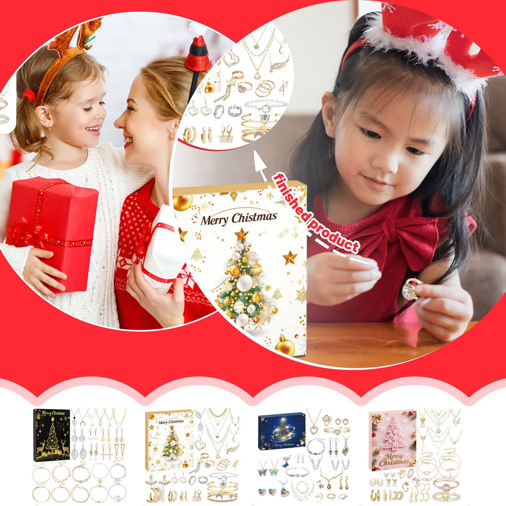 24-Day Christmas Advent Calendar – Jewelry Surprise Set Advent Calendar Set Babs