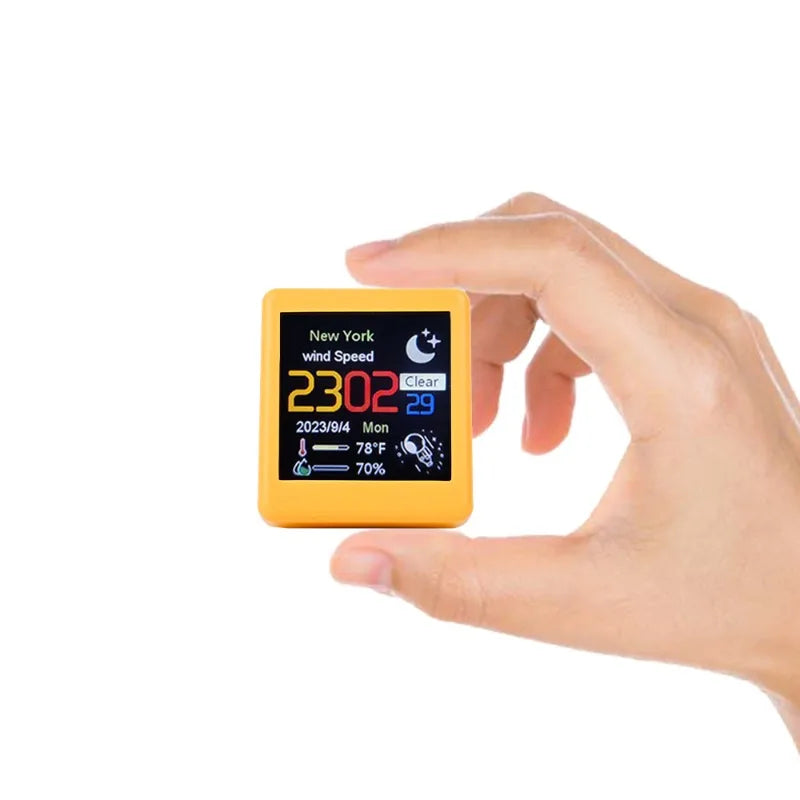 Smart WiFi Weather Desk Clock – Mini LCD Digital Table Clock Smart Desk Clock Babs