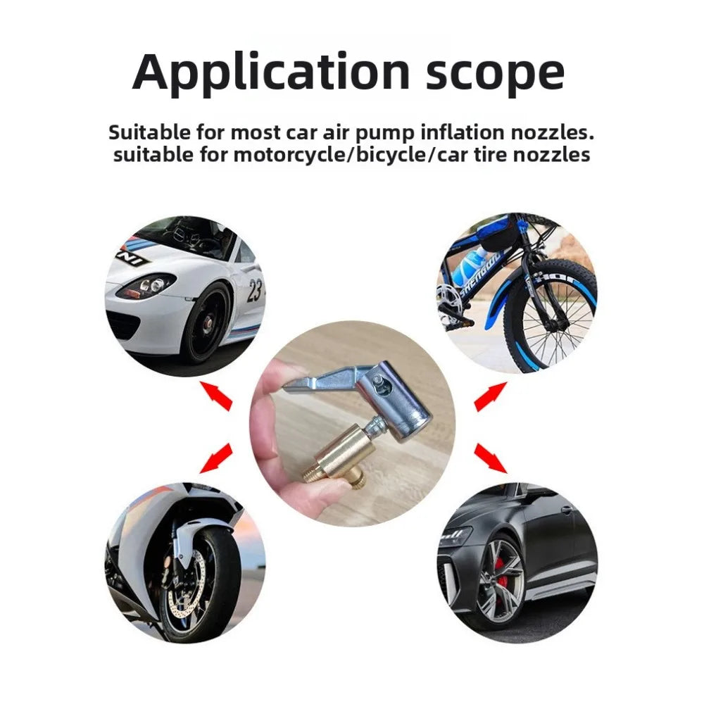 Portable Tire Air Chuck Inflator with Barb Hose Connector Tire Air Chuck Babs