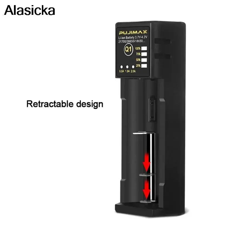 Smart Li-ion Battery Charger – 18650, 26650, 21700 & More Li-ion Battery Charger Babs