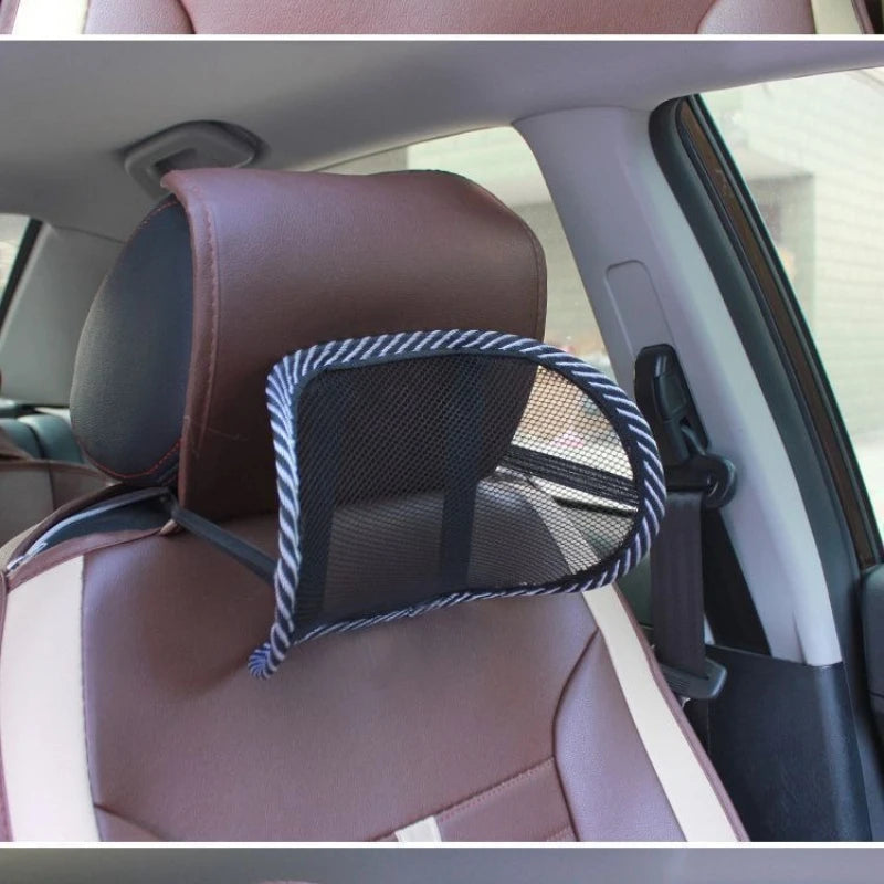 Breathable Mesh Car Headrest Neck Support Pillow – Universal Car Headrest Pillow Babs
