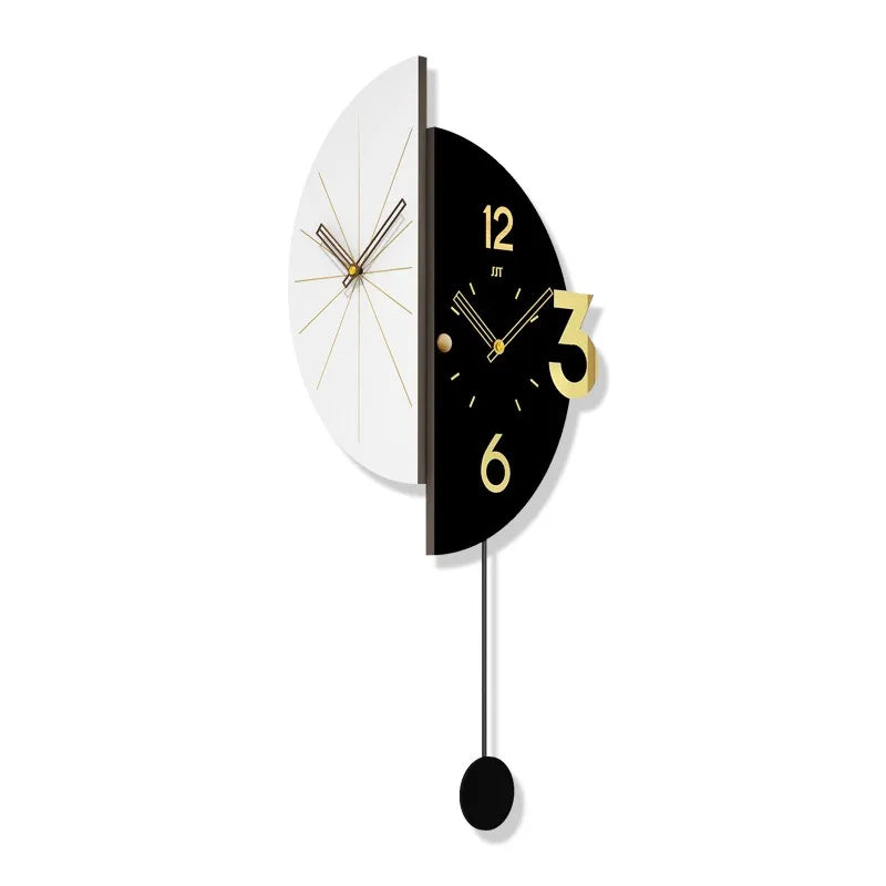 Modern Double-Sided Corner Wall Clock – Silent Minimalist Corner Wall Clock Babs