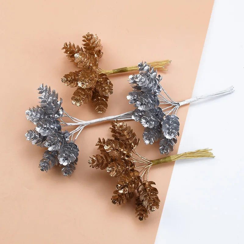 Artificial Pine Cone Branch Decor 1/3pcs – Christmas & Wedding Artificial Branch Decor Babs