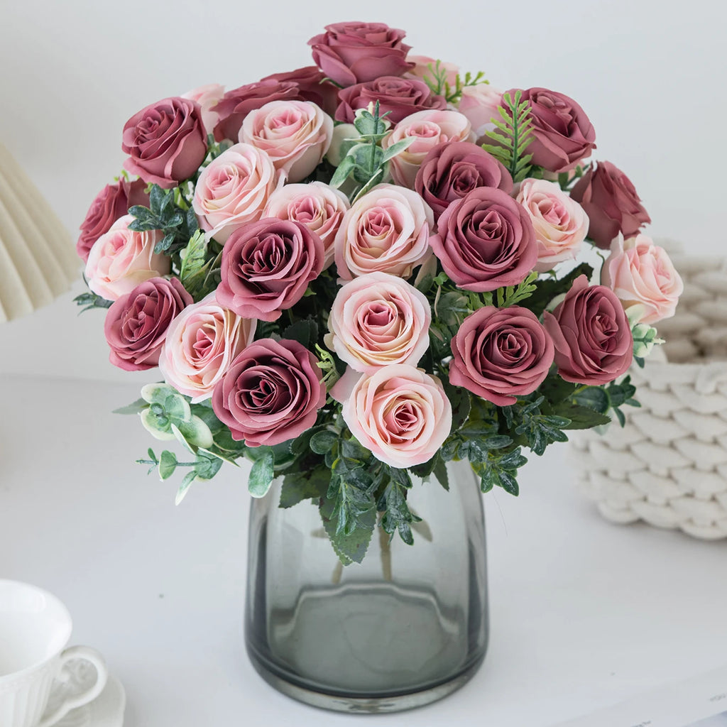 Silk Rose Artificial Flowers for Wedding & Home Décor Artificial Silk Flowers Babs