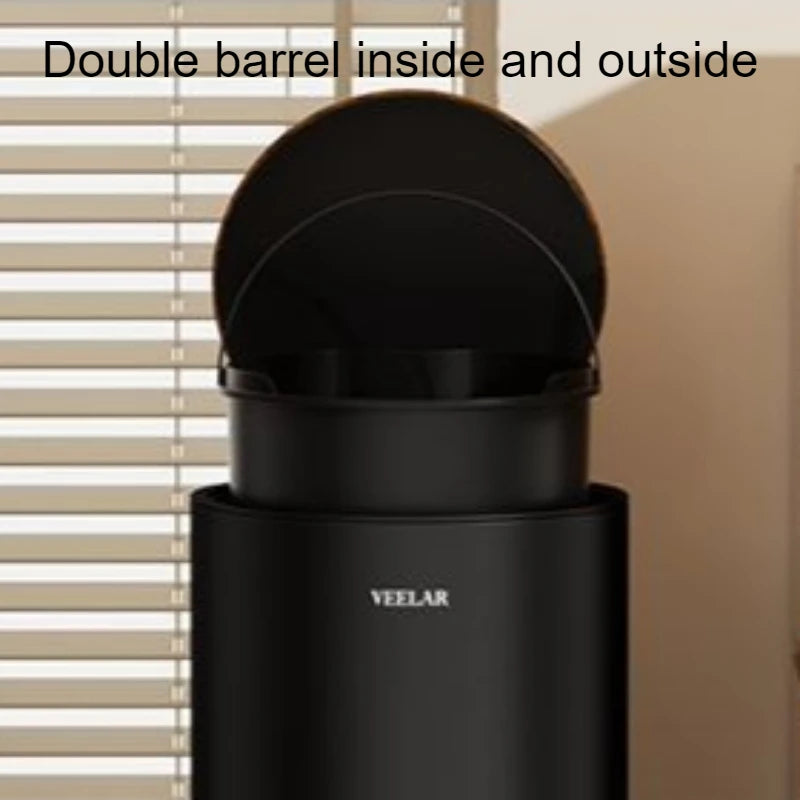 Large Metal Pedal Trash Can with Lid – 8L & 15L Luxury Bin Pedal Trash Can Babs
