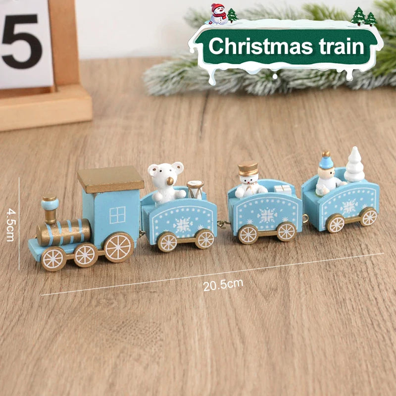 Christmas Wooden Train Ornament – Xmas Decor & Kids Gift Christmas Ornament Babs Style6