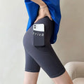Women's 5" Biker Shorts with Pockets – Tummy Control & Butt Lift Biker Shorts Babs Grey-1PC M
