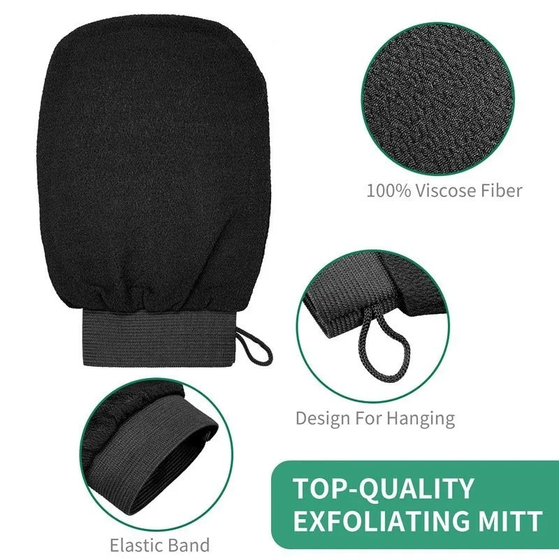 Exfoliating Shower Gloves – Loofah Body Scrub Mitten Exfoliating Scrub Gloves Babs