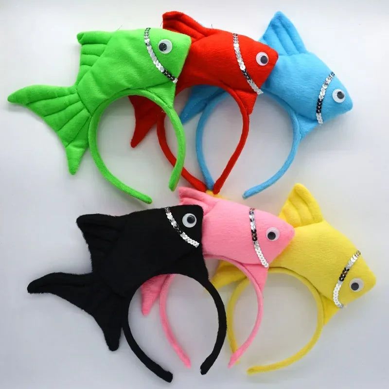 3D Fish Hair Hoop Headband – Costume Party Accessory for All Ages Costume Hair Headband Babs