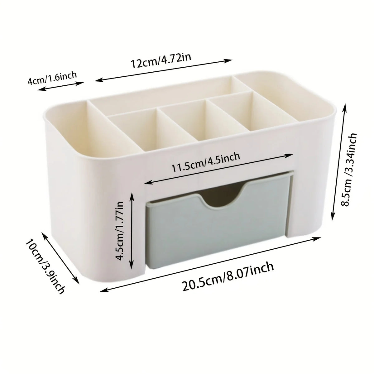 Makeup Organizer with Drawer & 6 Compartments | Cosmetics Box Makeup Organizer Babs
