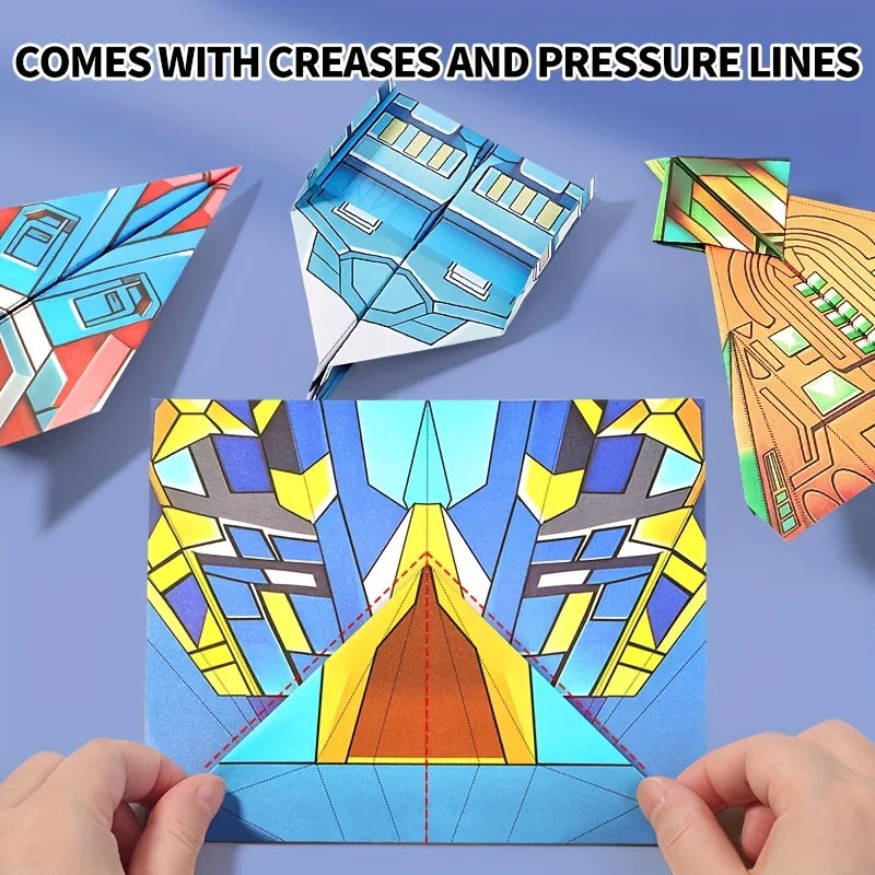 Interactive Paper Airplane Book – Easy Folding Guide for Kids Kids Activity Book Babs