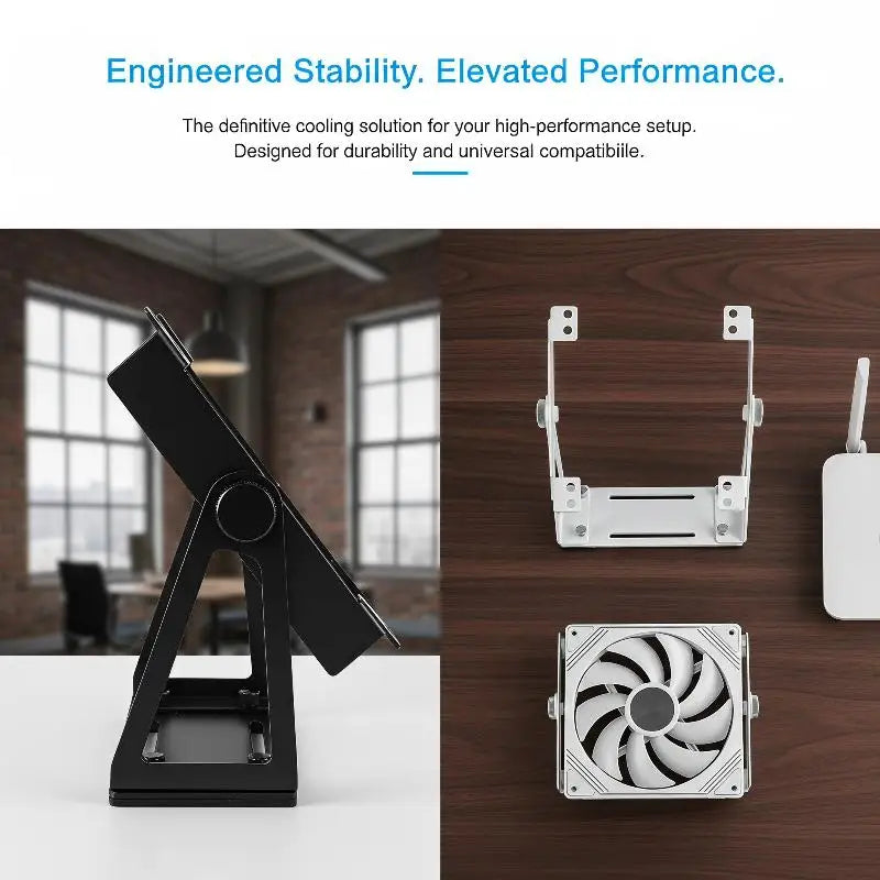 360° Pivoting PC Fan Mount for 120mm & 140mm Computer Fans PC Fan Mount Babs