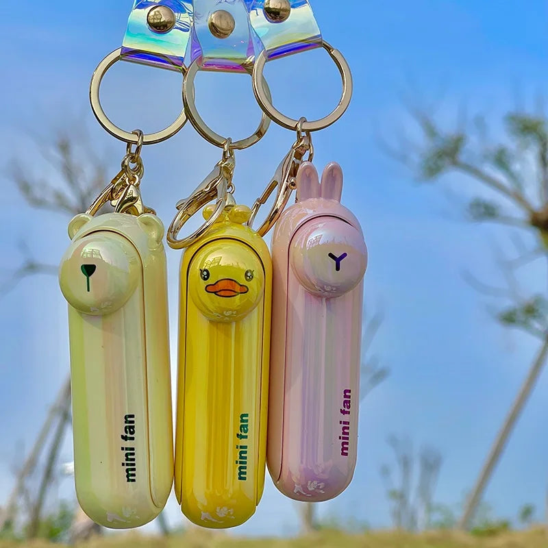 Laser Fantasy Pet Keychain Mini Portable Electric Fan Mini Portable Fan Babs