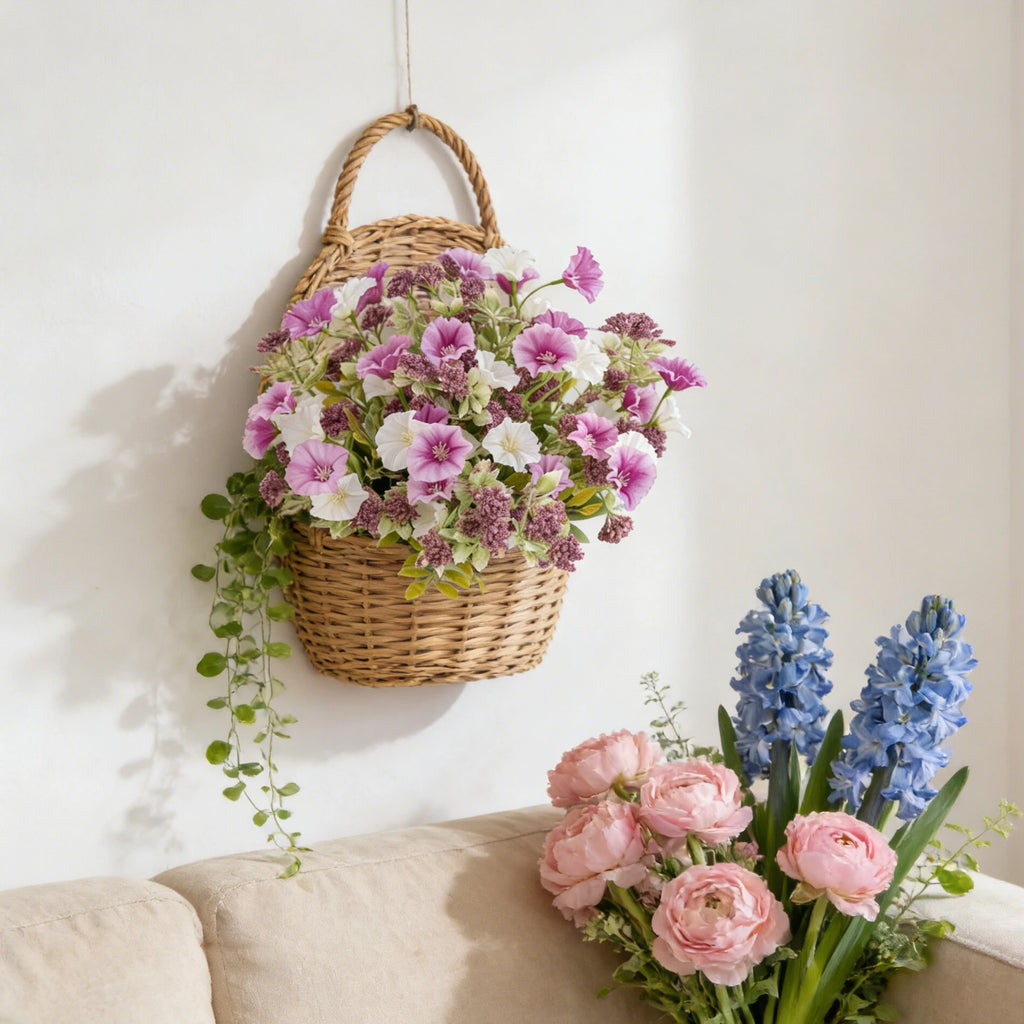 Artificial Silk Morning Glory Flower Bouquet – Wedding & Home Décor Artificial Flower Bouquet Babs