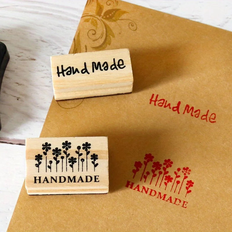 Vintage Square Wood Rubber Stamp – DIY Scrapbooking & Crafts Craft Rubber Stamp Babs