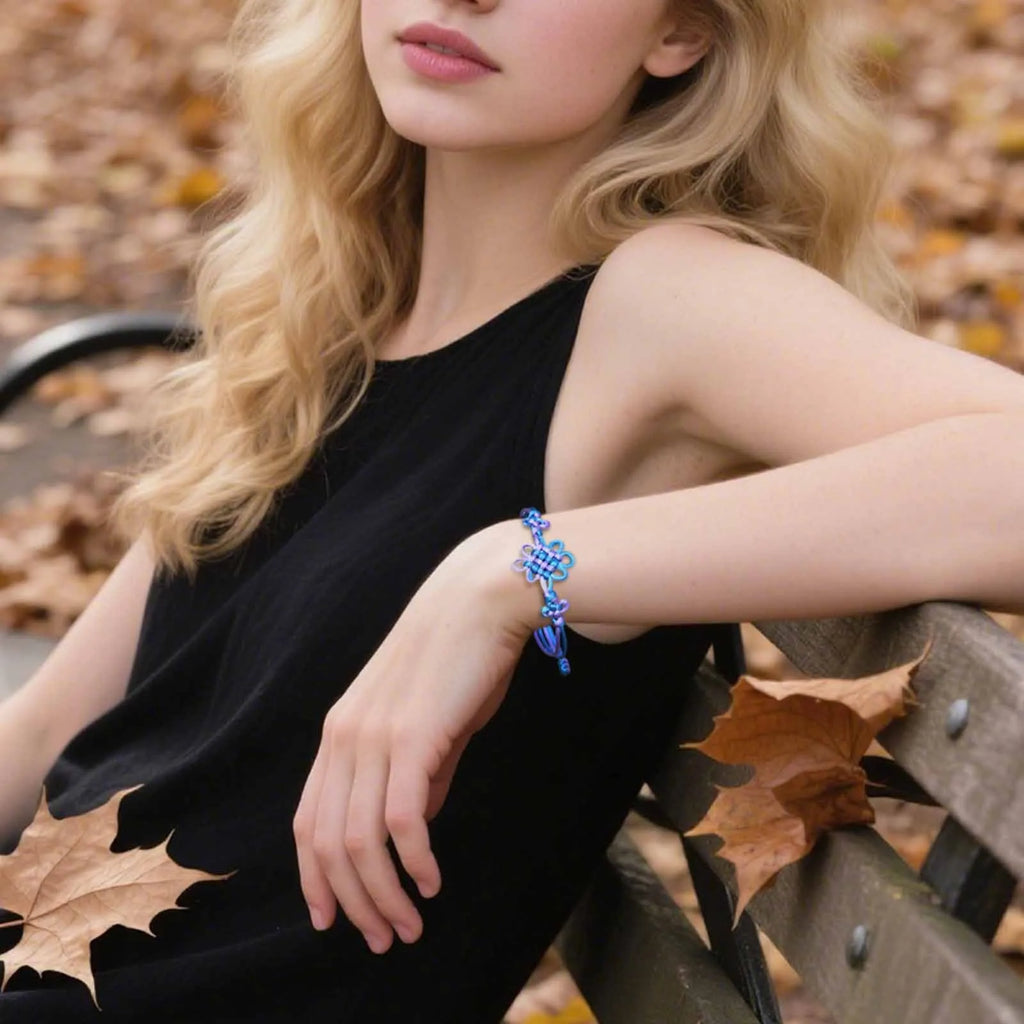 Handmade Braided Cosplay Bracelet | Chinese Knot Anime Wristband Braided Cosplay Bracelet Babs