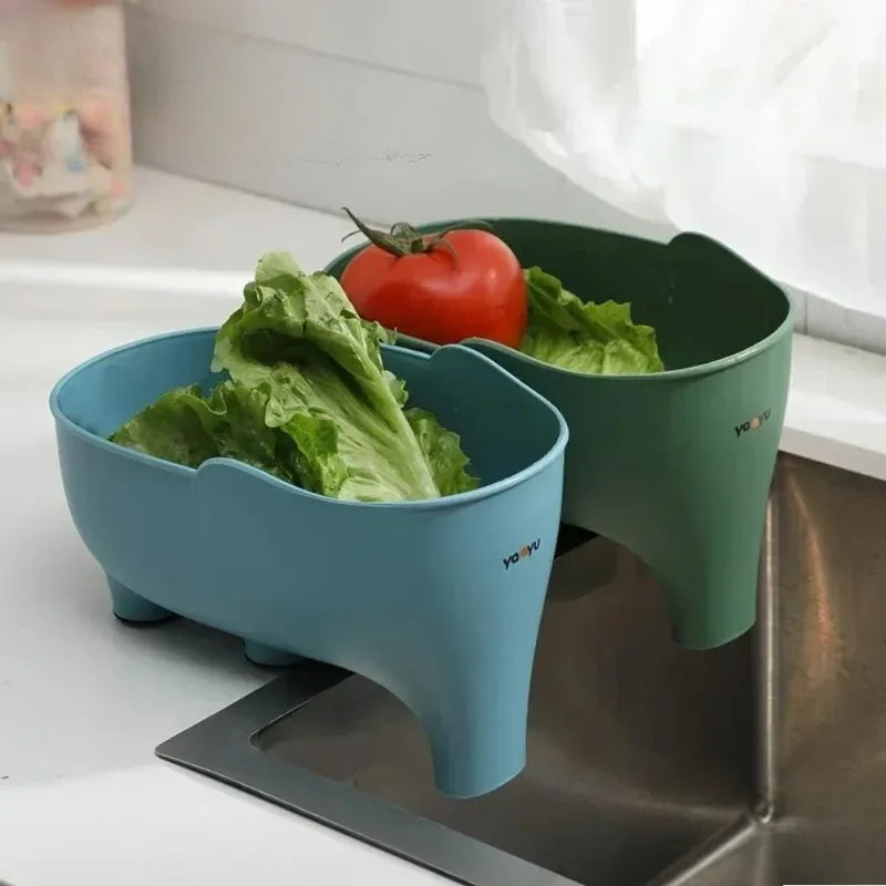 Elephant Sink Strainer & Fruit Vegetable Drain Basket Kitchen Drain Basket Babs