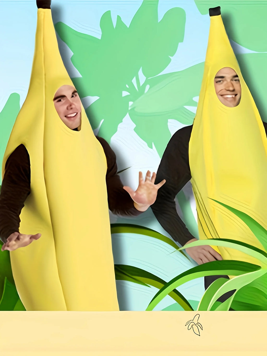 Banana Costume – Lightweight Unisex Cosplay for Parties Novelty Costume Babs