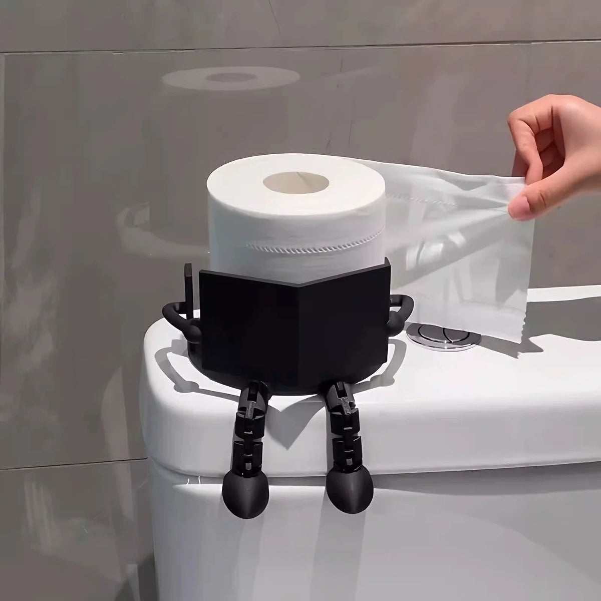 Funny Reading Toilet Roll Holder – Creative Bathroom Decor Toilet Roll Holder Babs