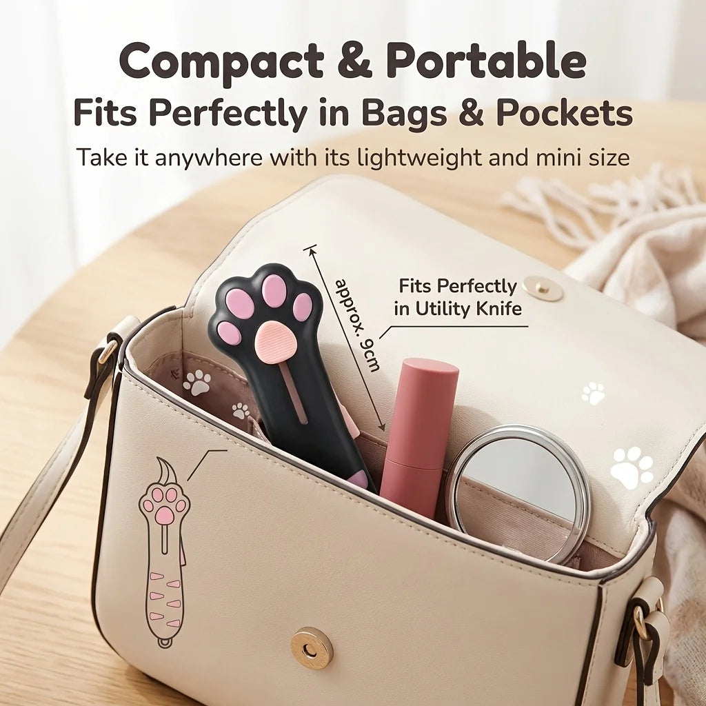 Cat Paw Box Cutter 2-in-1 Utility Knife with Safety Lock Utility Box Cutter Babs