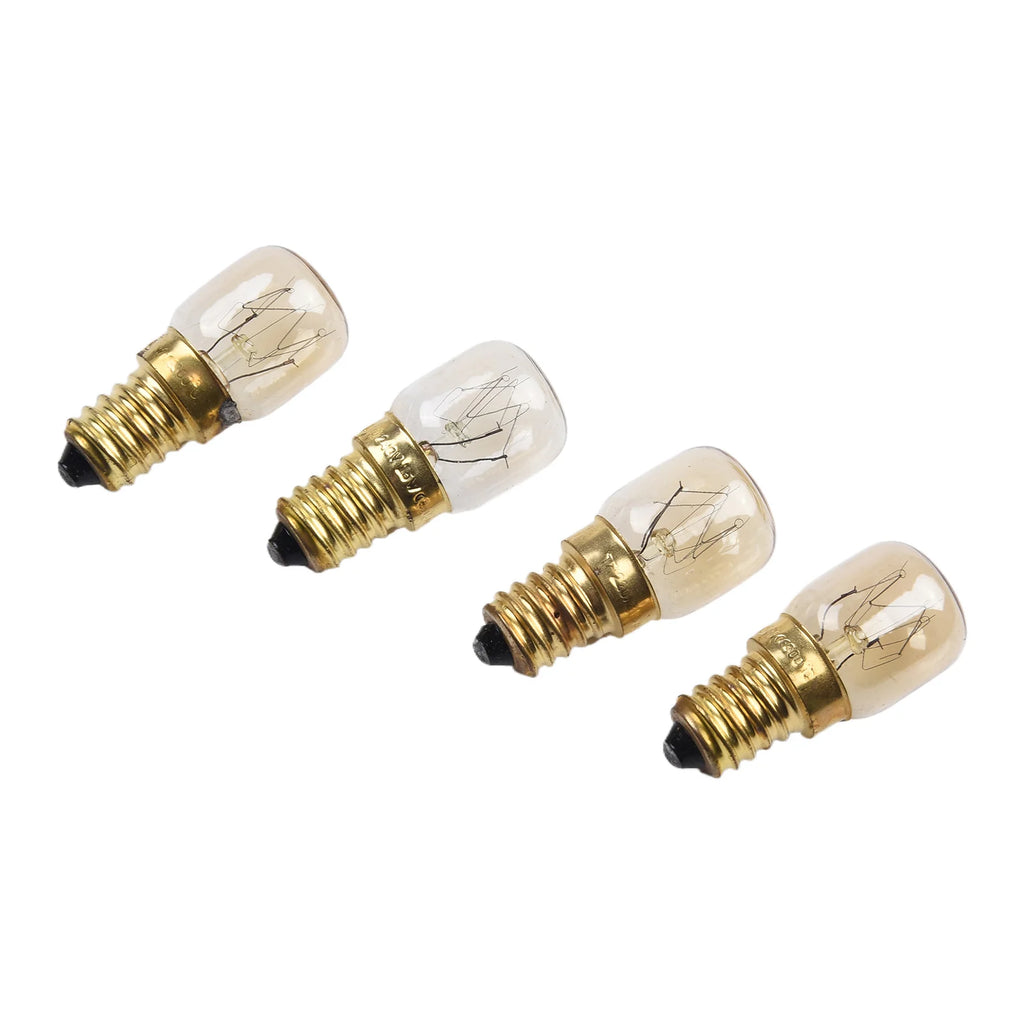4PCS E14 Globe Bulbs 15W 25W 240V Oven Refrigerator Replacement Replacement Light Bulbs Babs