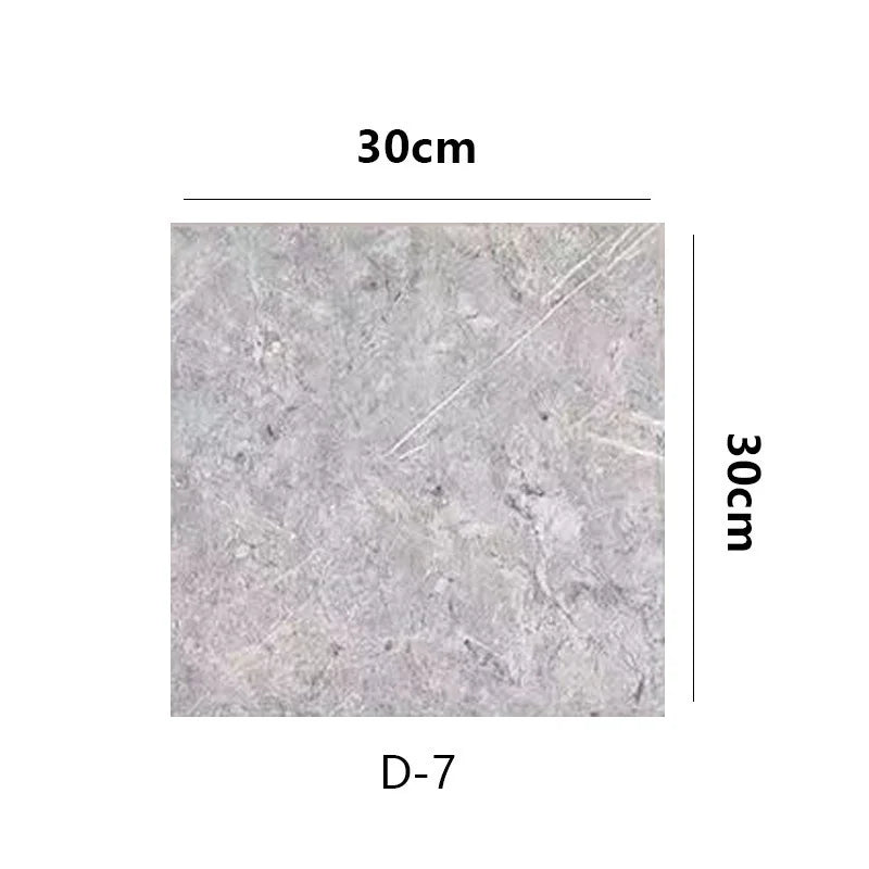 10pcs Self-Adhesive Marble PVC Tile Wall Stickers 30×30cm