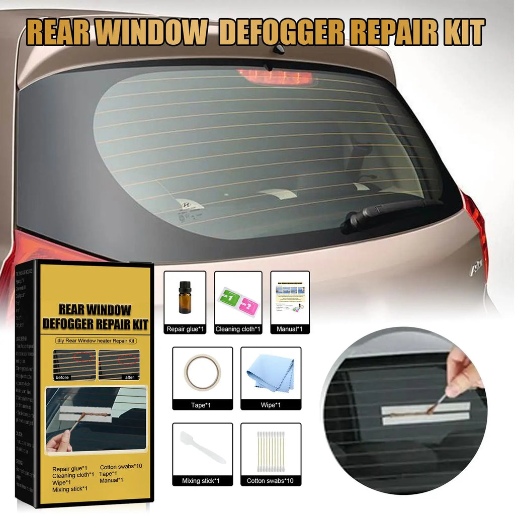 Car Rear Window Defogger Repair Kit – Fix Defroster Grid Lines Defogger Repair Kit Babs 50 Ml