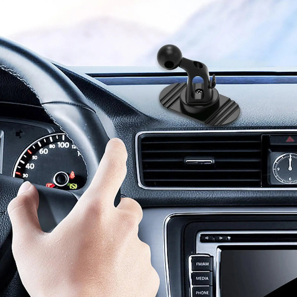 Car Dashboard Phone Holder Base – 17mm Ball Head, 360° Rotating Car Phone Mount Babs