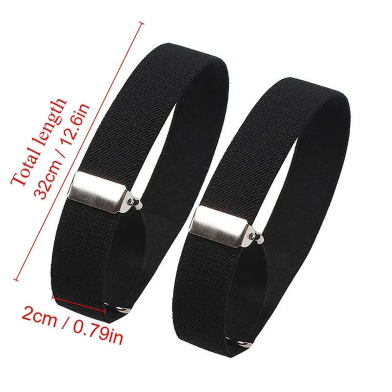 2 Pairs Elastic Armband Shirt Sleeve Holders – Men's Arm Cuffs Sleeve Holder Armband Babs