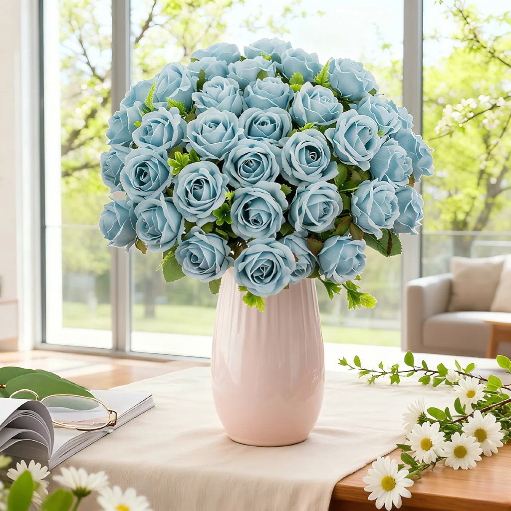 Artificial Silk Rose Bouquet for Wedding & Home Décor Artificial Silk Flowers Babs