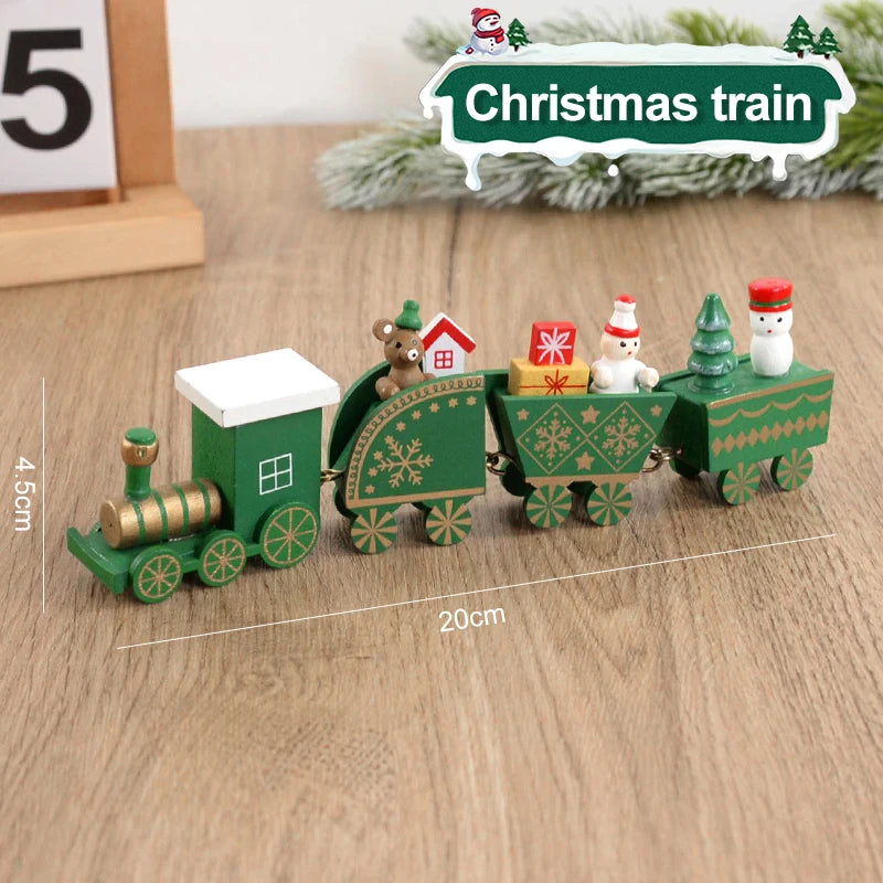 Christmas Wooden Train Ornament – Xmas Decor & Kids Gift Christmas Ornament Babs Style14