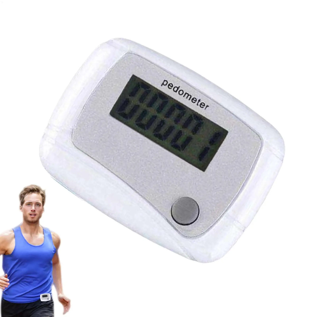 Clip-On Step Counter Walking Pedometer for Fitness & Travel Walking Pedometer Babs