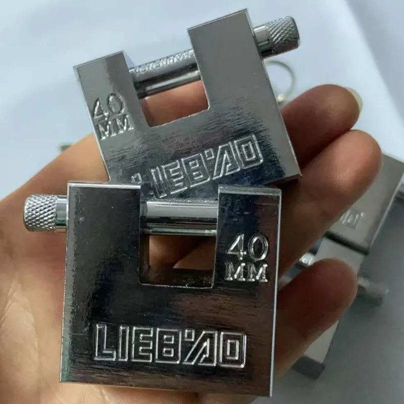 Anti-Rust 40mm Rectangular Padlock with 3 Keys – Iron Security Lock Security Padlock Babs