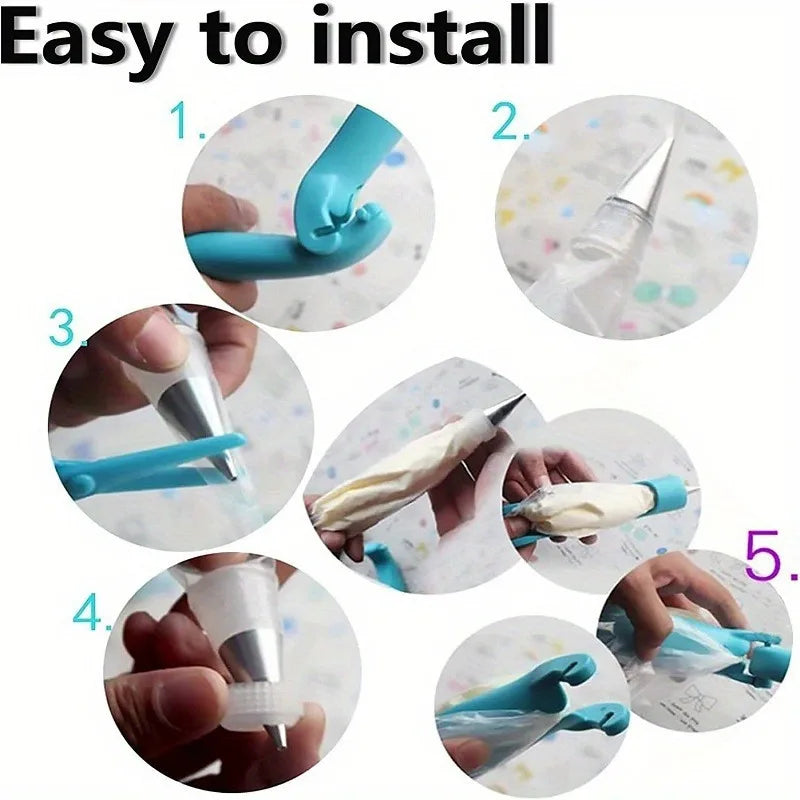 Cake Decorating Tool Set – Piping Bag, Icing Pen & Cream Gun Cake Decorating Kit Babs