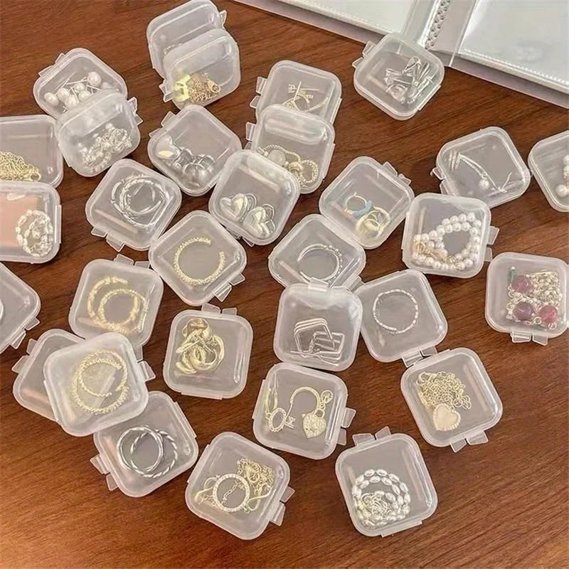 30Pcs Mini Clear Plastic Storage Boxes with Lids | Organizer Mini Storage Boxes Babs