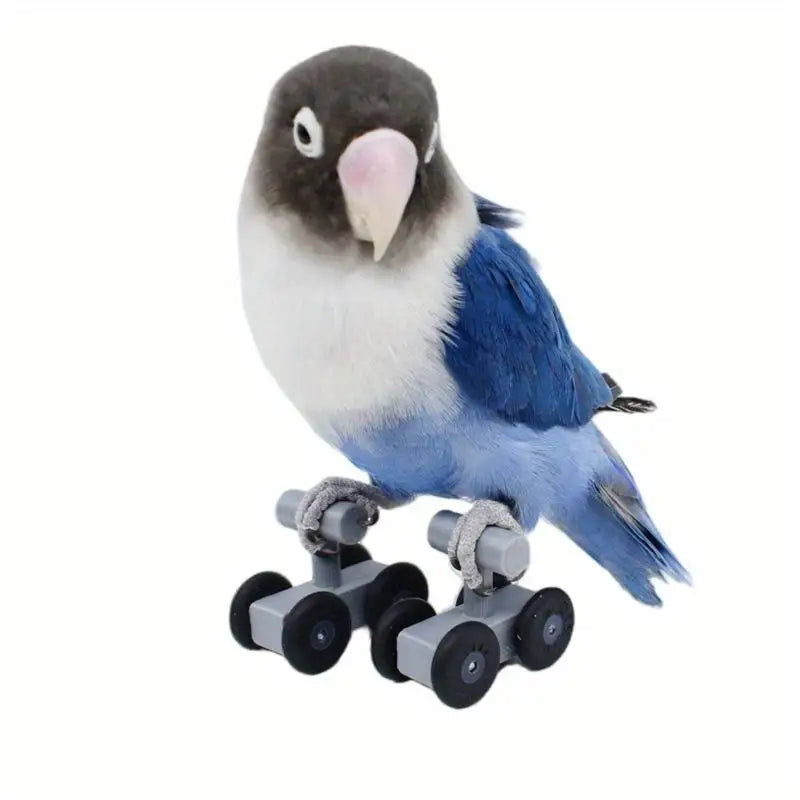 Parrot Roller Skates Toy – Bird Training Skill Prop Bird Training Toy Babs