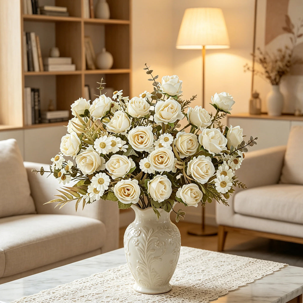 Silk Rose Artificial Flowers – Bridal Bouquet & Home Decor Artificial Silk Flowers Babs