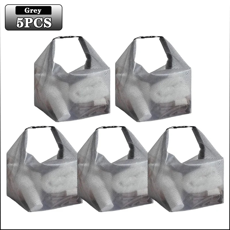 Transparent Waterproof Travel Toiletry & Makeup Organizer Bag Toiletry Travel Bag Babs Grey-5PCS S