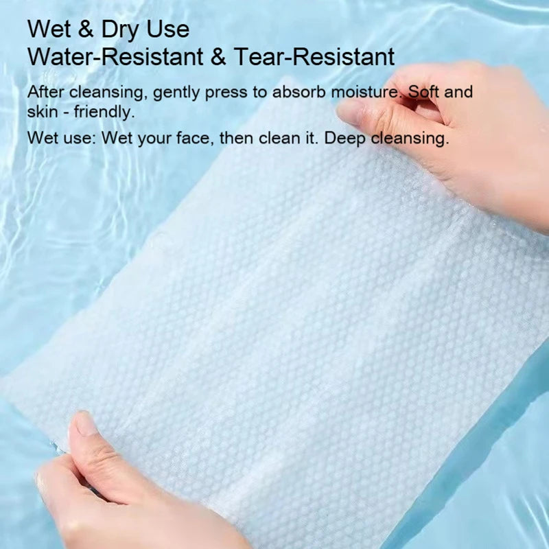 Disposable Facial Towels – Soft 100% Cotton, Additive-Free Disposable Facial Towels Babs