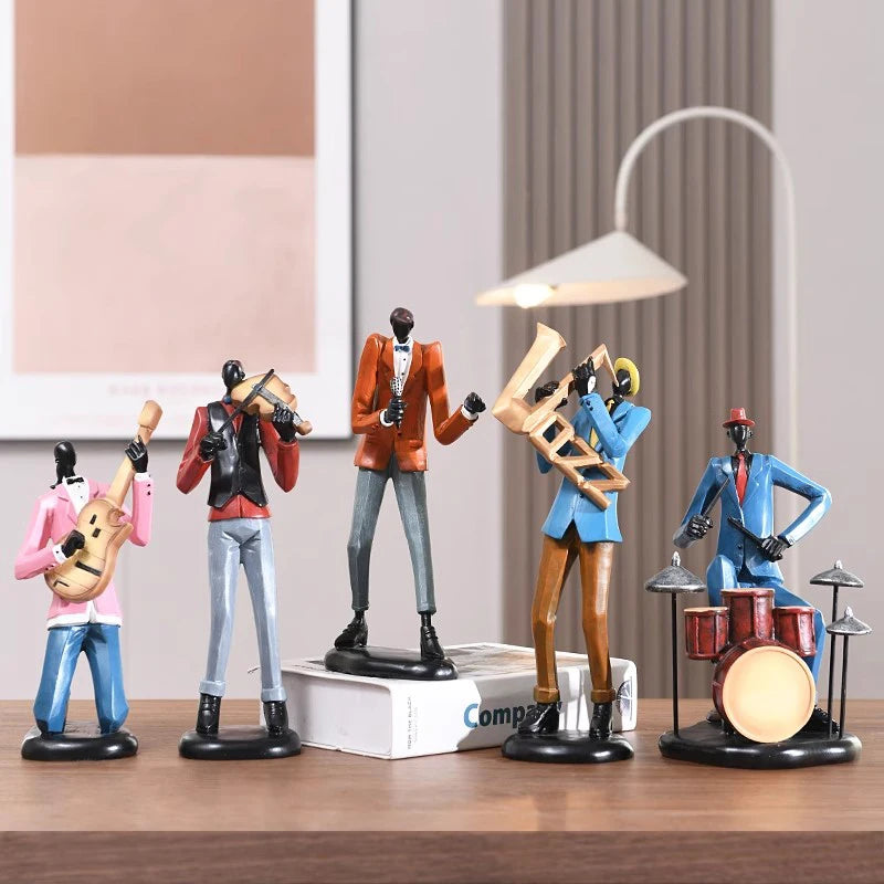 Handmade Resin Music Figurine – Elegant Home Decor Miniature Decorative Figurine Babs
