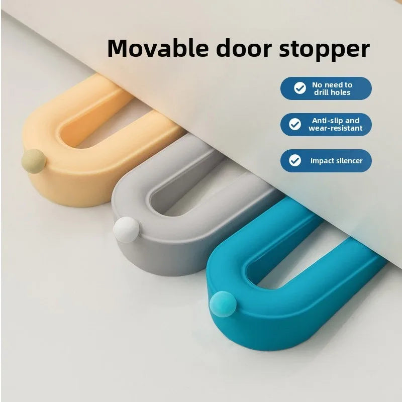 Non-Slip Donut Silicone Door Stopper Wedge – Anti-Collision Silicone Door Stopper Babs